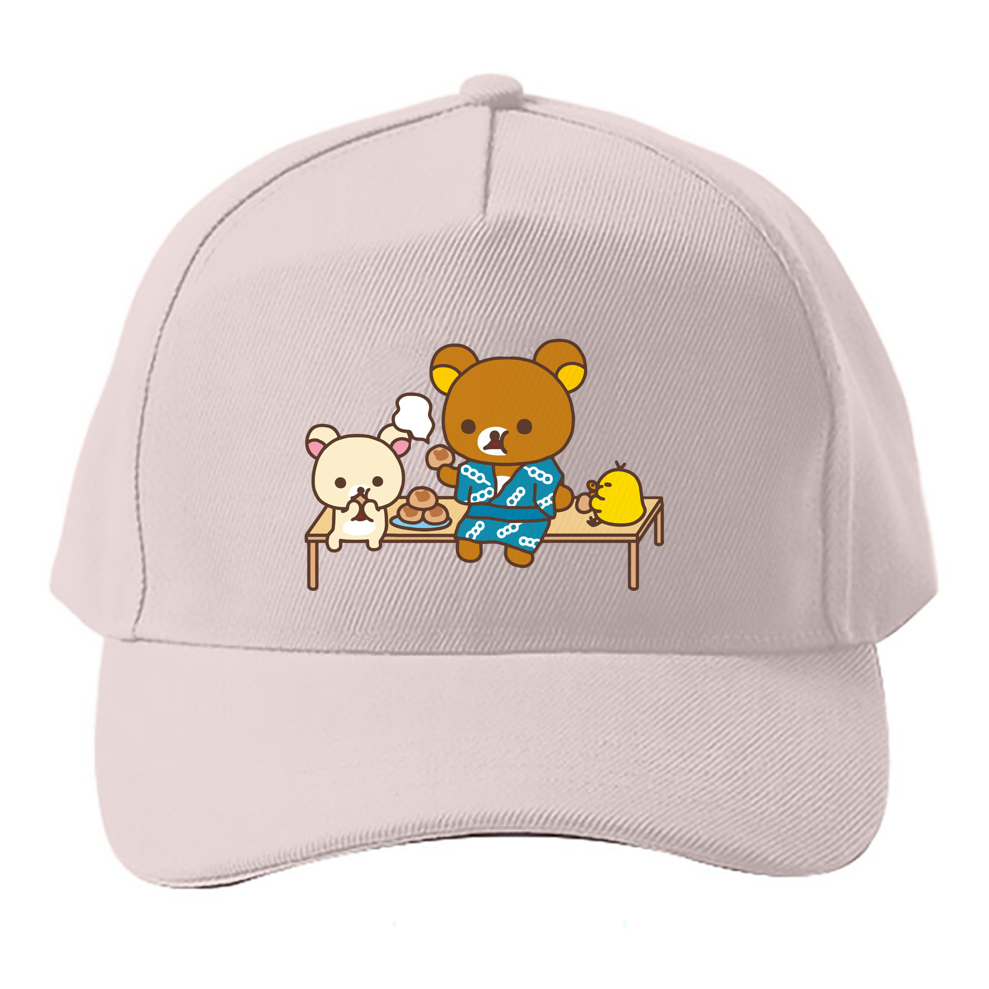 （画像用） リラックマ リラックマ キイロイトリ Rilakkuma Korilakkuma Kiiroitori ベースボールキャップ 綿100％ 男女兼用 帽子 スポーツ